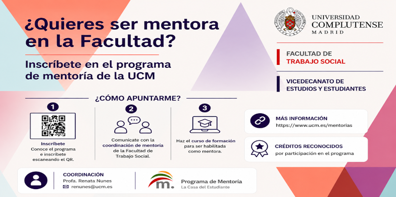 Inscripción al programa de Mentoría de la Facultad de Trabajo Social